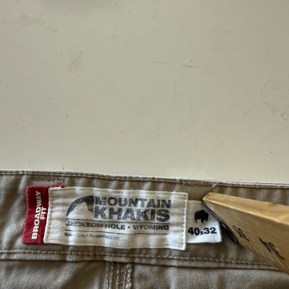 Mountain Khakis Broadway Fit Thick Cotton Classic Khaki Work Pants 40 x 32 - Picture 7 of 11